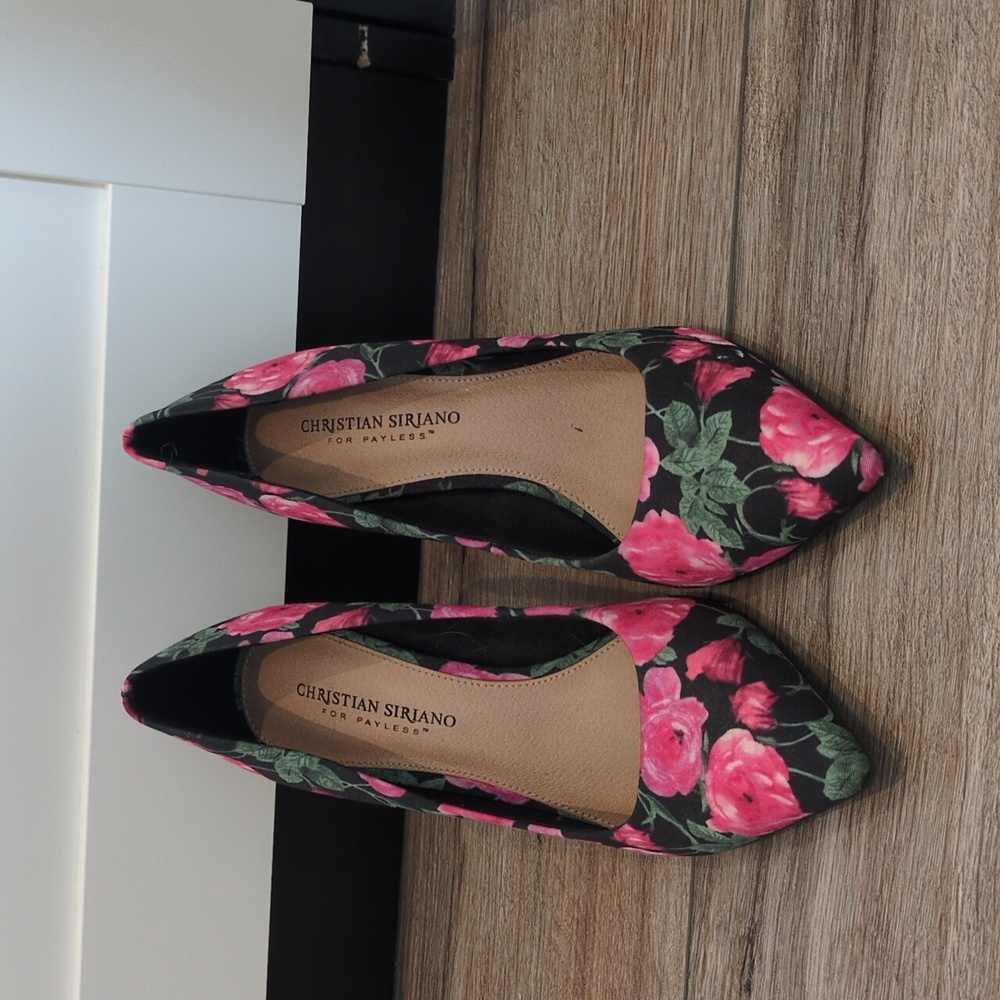 Pink Flower Heels